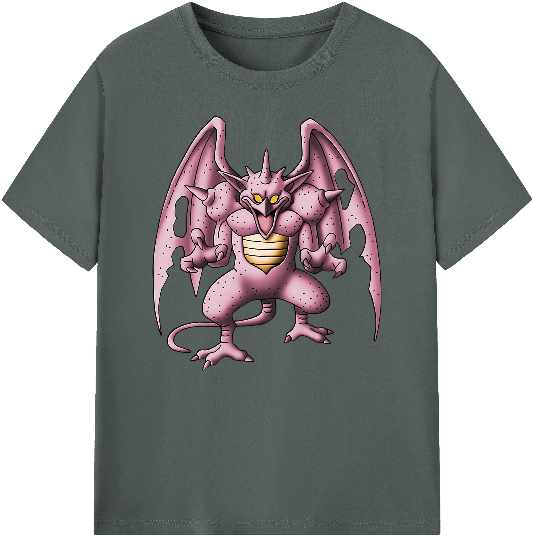 （画像用） ドラゴンクエスト Doragon Kuesuto Dragon Quest 綿100％ メンズ半袖Tシャツ｜肌触りやわらか＆通気性